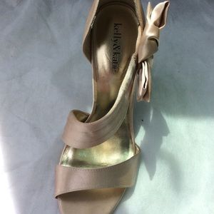 Kelly & Katie Satin fabric upper leather sole S8.5